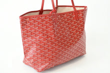 Load image into Gallery viewer, 新品同様 GOYARD ゴヤール サンルイPM バッグ トートバッグ STLCROPMLTY02CL02P PVC レザー レッド シルバー金具 中古 4b013407