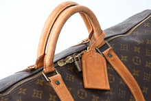 Load image into Gallery viewer, LOUIS VUITTON ルイヴィトン キーポル60 ボストンバッグ M41422 モノグラム PVC レザー ブラウン 美品 中古 4b013227