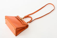 Load image into Gallery viewer, HERMES エルメス ⚪︎Y刻印 ミニケリー 外縫 2WAY ショルダーバッグ ガリバー オレンジ 美品 中古 4b013425