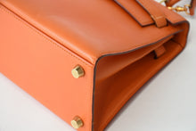 Load image into Gallery viewer, HERMES エルメス ⚪︎Y刻印 ミニケリー 外縫 2WAY ショルダーバッグ ガリバー オレンジ 美品 中古 4b013425