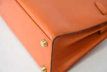 Load image into Gallery viewer, HERMES エルメス ⚪︎Y刻印 ミニケリー 外縫 2WAY ショルダーバッグ ガリバー オレンジ 美品 中古 4b013425