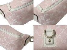 Load image into Gallery viewer, GUCCI グッチ GG柄 アビー ワンショルダーバッグ ピンク キャンバス レザー 130939 ゴールド金具 ロゴ 美品 中古 4b000141
