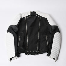 画像をギャラリービューアに読み込む, BALMAIN バルマン ライダースジャケット S5HC264C882 サイズ46 ラムスキン シルバー金具 ブラック 美品 中古 4b014182