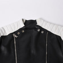 画像をギャラリービューアに読み込む, BALMAIN バルマン ライダースジャケット S5HC264C882 サイズ46 ラムスキン シルバー金具 ブラック 美品 中古 4b014182