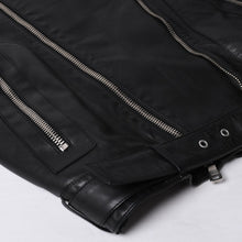 画像をギャラリービューアに読み込む, BALMAIN バルマン ライダースジャケット S5HC264C882 サイズ46 ラムスキン シルバー金具 ブラック 美品 中古 4b014182