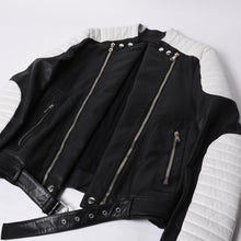画像をギャラリービューアに読み込む, BALMAIN バルマン ライダースジャケット S5HC264C882 サイズ46 ラムスキン シルバー金具 ブラック 美品 中古 4b014182