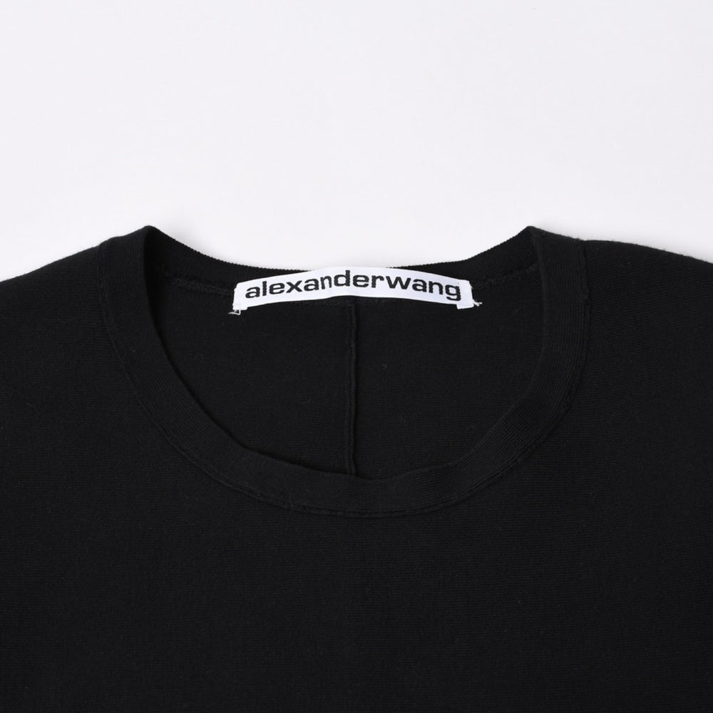 Alexander Wang アレキサンダー ワン ALEXANDER WANG アレキサンダー ワン ニットワンピース サイズL ブラック 美品 中古 4b013337