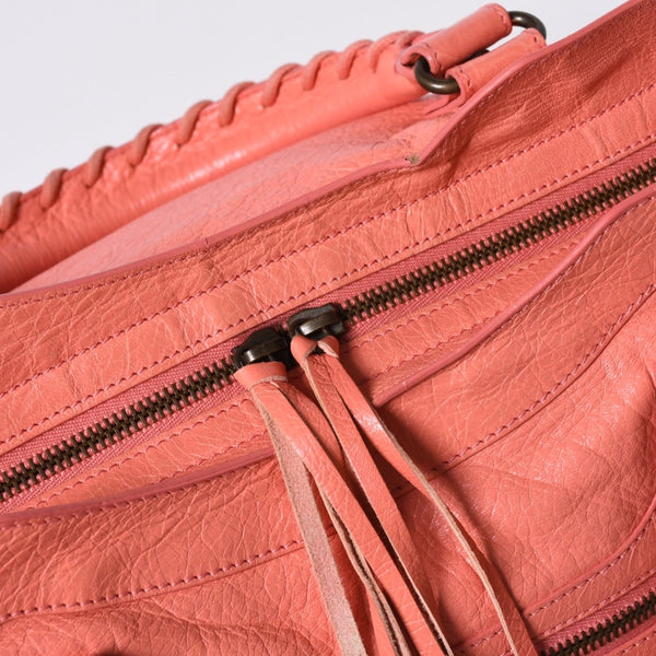 BALENCIAGA Giant City Balenciaga Giant City 2WAY bag 281770 Leather Pink Gold hardware Good condition Used 4a000149