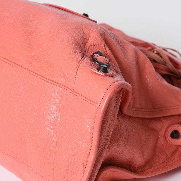 BALENCIAGA Giant City Balenciaga Giant City 2WAY bag 281770 Leather Pink Gold hardware Good condition Used 4a000149