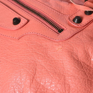 BALENCIAGA Giant City Balenciaga Giant City 2WAY bag 281770 Leather Pink Gold hardware Good condition Used 4a000149