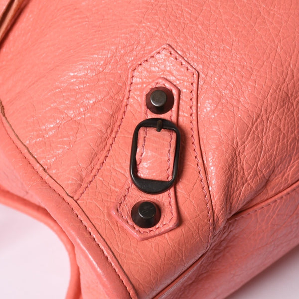 BALENCIAGA Giant City Balenciaga Giant City 2WAY bag 281770 Leather Pink Gold hardware Good condition Used 4a000149