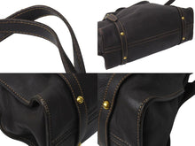 Load image into Gallery viewer, MIUMIU ミュウミュウ サイドリボン ハンドバッグ トートバッグ ブラウン レザー ゴールド金具 美品 中古 4b000150