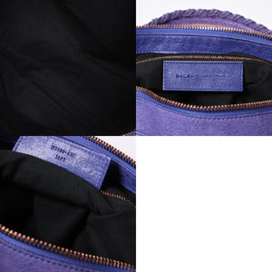 BALENCIAGA Giant Work Handbag Purple Leather 173080 D94JO Good Condition Used 4a000064