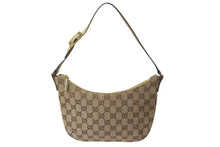 Load image into Gallery viewer, GUCCI グッチ ワンショルダーバッグ ハンドバッグ 32160 2684 GGキャンバス レザー ベージュ ゴールド金具 美品 中古 4b000153