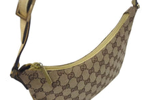 Load image into Gallery viewer, GUCCI グッチ ワンショルダーバッグ ハンドバッグ 32160 2684 GGキャンバス レザー ベージュ ゴールド金具 美品 中古 4b000153