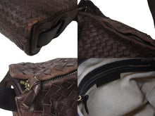 画像をギャラリービューアに読み込む, BOTTEGAVENETA ボッテガヴェネタ イントレチャート ナッパ ハンドバッグ ブラウン レザー 良品 中古 4b000155