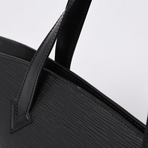Very Good Condition LOUIS VUITTON Handbag Saint-Jacques Epi Leather Noir Black M52273 Used 4a000156