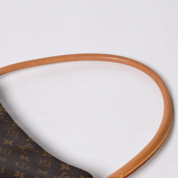 極美品 LOUIS VUITTON ルイヴィトン ルーピングGM ハンドバッグ モノグラム M51145 ブラウン ゴールド金具 中古 4a000060