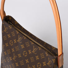 Load image into Gallery viewer, 極美品 LOUIS VUITTON ルイヴィトン ルーピングGM ハンドバッグ モノグラム M51145 ブラウン ゴールド金具 中古 4a000060