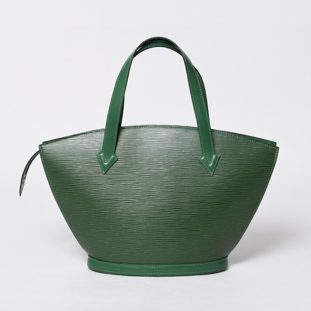 極美品 LOUIS VUITTON ルイヴィトン サンジャック トートバッグ M52264 エピレザー グリーン ゴールド金具 中古 4a000157