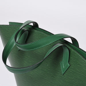 Very good condition LOUIS VUITTON Saint-Jacques tote bag M52264 Epi leather green gold hardware used 4a000157