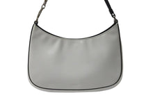 画像をギャラリービューアに読み込む, PRADA プラダ レザー ホーボー ワンショルダーバッグ ホワイト ブラック ロゴ シルバー金具 美品 中古 4b000157