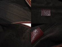 Load image into Gallery viewer, GUCCI グッチ ハンドバッグ 113009 GGキャンバス レザー ベージュ ボルドー シルバー金具 イタリア製 美品 中古 4b000158