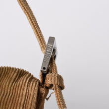 画像をギャラリービューアに読み込む, 極美品 FENDI フェンディ マンマバケット ハンドバッグ 26424 コーデュロイ ベージュ 中古 4a000159