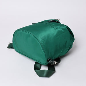 極美品 PRADA プラダ リュックサック バックパック BZ0032 グリーン ナイロン サフィアーノレザー 中古 4a000141