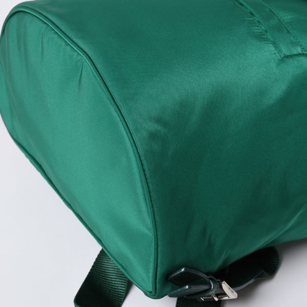 極美品 PRADA プラダ リュックサック バックパック BZ0032 グリーン ナイロン サフィアーノレザー 中古 4a000141