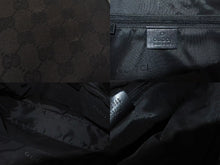 Load image into Gallery viewer, GUCCI グッチ バンブー ワンショルダーバッグ ハンドバッグ 001 3865 001553 GGキャンバス ブラック シルバー金具 美品 中古 4b000159