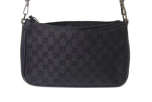 Load image into Gallery viewer, GUCCI グッチ バンブー ワンショルダーバッグ ハンドバッグ 001 3865 001553 GGキャンバス ブラック シルバー金具 美品 中古 4b000159