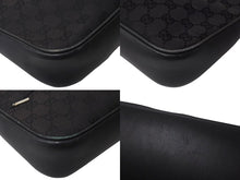 Load image into Gallery viewer, GUCCI グッチ バンブー ワンショルダーバッグ ハンドバッグ 001 3865 001553 GGキャンバス ブラック シルバー金具 美品 中古 4b000159