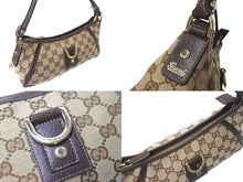 Load image into Gallery viewer, GUCCI グッチ アビー ワンショルダーバッグ ハンドバッグ 130939 2123 GGキャンバス レザー ベージュ ブラウン 美品 中古 4b000160