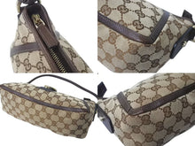 Load image into Gallery viewer, GUCCI グッチ アビー ワンショルダーバッグ ハンドバッグ 130939 2123 GGキャンバス レザー ベージュ ブラウン 美品 中古 4b000160