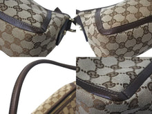 Load image into Gallery viewer, GUCCI グッチ アビー ワンショルダーバッグ ハンドバッグ 130939 2123 GGキャンバス レザー ベージュ ブラウン 美品 中古 4b000160
