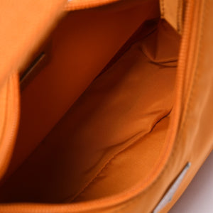 Very Good Condition PRADA Hobo One Shoulder Bag MV515 Triangle Logo Triangle Logo Plate Nylon Orange Used 4a000142