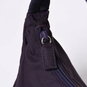 Very good condition PRADA Hobo One Shoulder Bag MV515 Triangle Logo Triangle Logo Plate Nylon Purple Used 4a000164