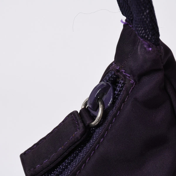 Very good condition PRADA Hobo One Shoulder Bag MV515 Triangle Logo Triangle Logo Plate Nylon Purple Used 4a000164