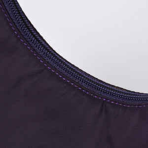 Very good condition PRADA Hobo One Shoulder Bag MV515 Triangle Logo Triangle Logo Plate Nylon Purple Used 4a000164