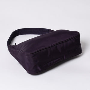 Very good condition PRADA Hobo One Shoulder Bag MV515 Triangle Logo Triangle Logo Plate Nylon Purple Used 4a000164