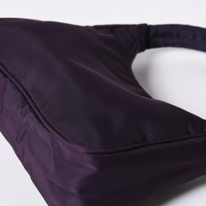 Very good condition PRADA Hobo One Shoulder Bag MV515 Triangle Logo Triangle Logo Plate Nylon Purple Used 4a000164