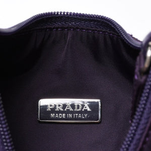 Very good condition PRADA Hobo One Shoulder Bag MV515 Triangle Logo Triangle Logo Plate Nylon Purple Used 4a000164