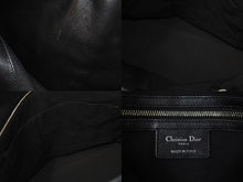 Load image into Gallery viewer, Christian Dior クリスチャンディオール グランヴィル ハンドバッグ 08-MA-0142 カナージュ ラムスキン ブラック 美品 中古 4b000163