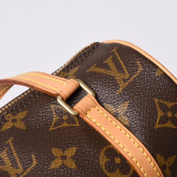 新品同様 LOUIS VUITTON ルイヴィトン ハンドバッグ ミニパピヨン19 モノグラム ブラウン M51389 ゴールド金具 中古 4a000172
