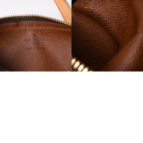 新品同様 LOUIS VUITTON ルイヴィトン ハンドバッグ ミニパピヨン19 モノグラム ブラウン M51389 ゴールド金具 中古 4a000172