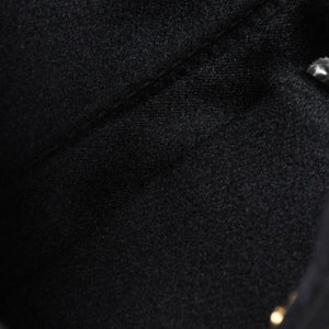 Very Good Condition PRADA Hobo One Shoulder Bag Chain Shoulder Bag Triangle Logo Nylon Black Used 4a000143