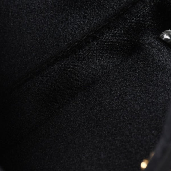 Very Good Condition PRADA Hobo One Shoulder Bag Chain Shoulder Bag Triangle Logo Nylon Black Used 4a000143