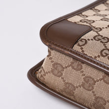 画像をギャラリービューアに読み込む, GUCCI グッチ ショルダーバッグ 001 4206 GGキャンバス レザー ブラウン ベージュ ブラウン金具 美品 中古 4a000066