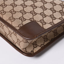 画像をギャラリービューアに読み込む, GUCCI グッチ ショルダーバッグ 001 4206 GGキャンバス レザー ブラウン ベージュ ブラウン金具 美品 中古 4a000066